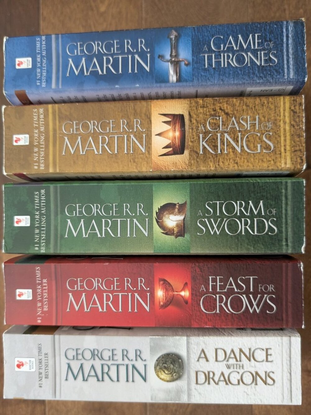 GAME OF THRONES Series Lot of 5 (1-5) Set PB Books Song of Ice & Fire Soft Cover